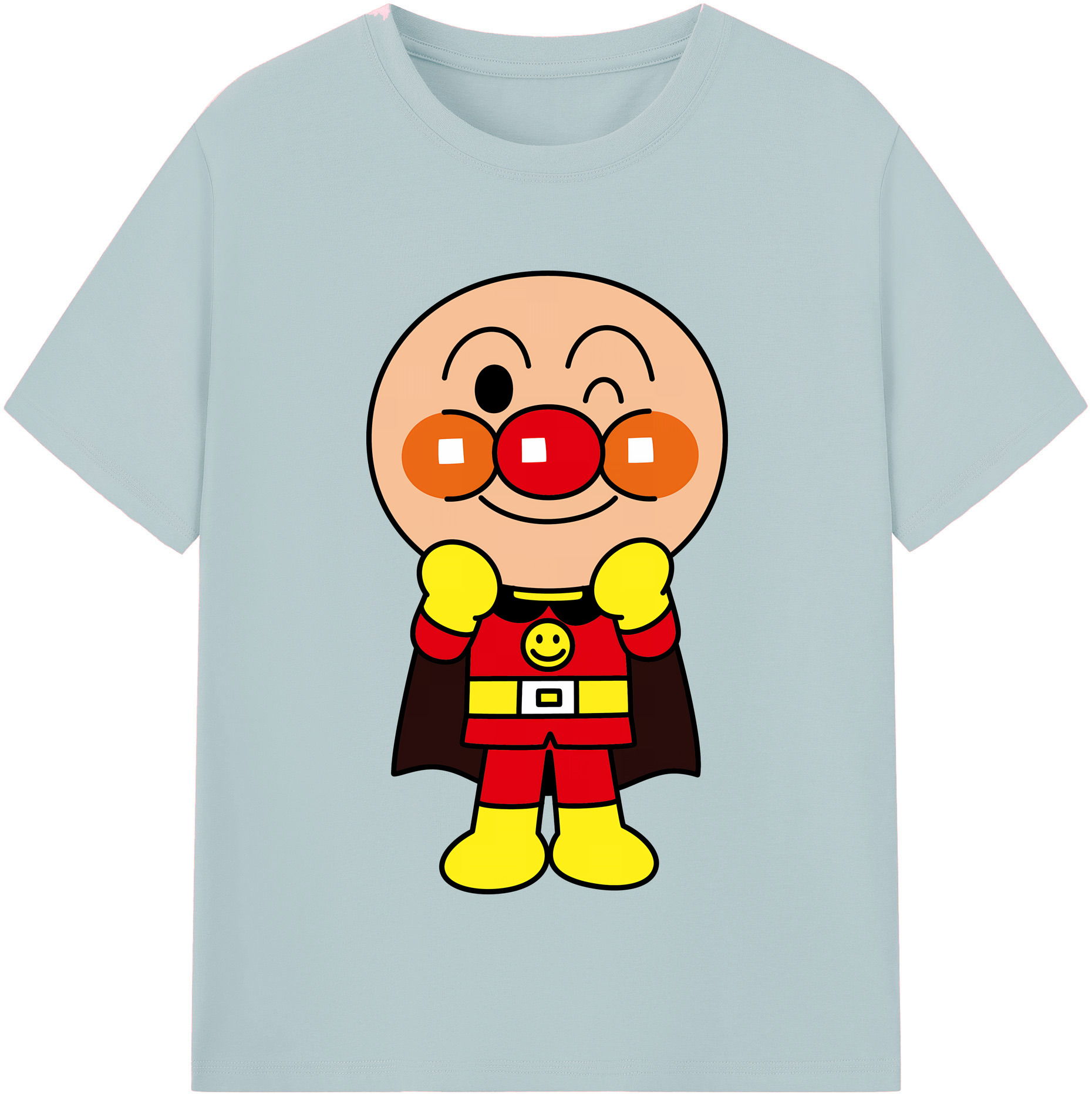 （画像用） アンパンマン Anpanman 綿100％半袖Tシャツ（フロントプリント）
